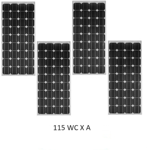 Lot de 4 Panneaux Photovoltaïques VICTRON 115 Wc  12V Mono