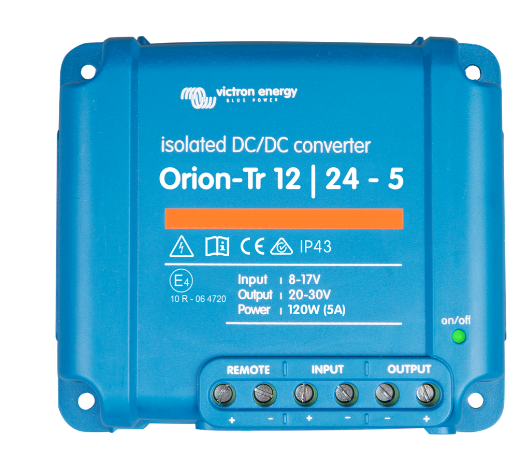 Convertisseur Orion 12V-24V avec isolation galvanique 5A