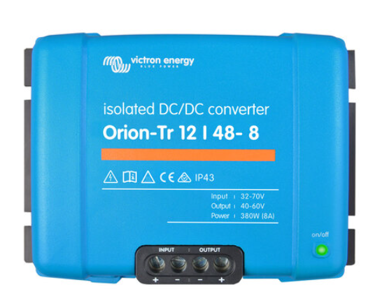 Convertisseur Orion 12V-48V avec isolation galvanique 8A (380W)