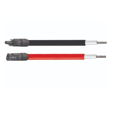 2 cables solaires de 10M noir et rouge 6mm2