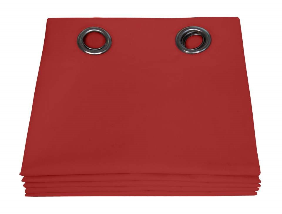 Rideaux Dream occultant couleur Rouge 135X250