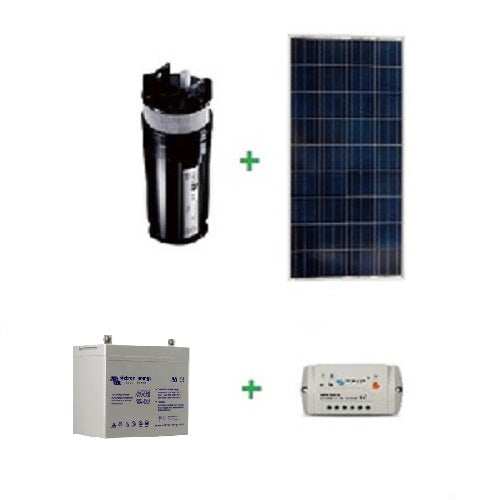 Kit Solaire pompage immergé Shurflo 9325 avec stockage et cablage