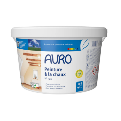 Peinture murale à  la chaux blanche AURO N°326 / 10l