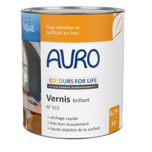 Vernis brillant incolore pour bois n°515 AURO